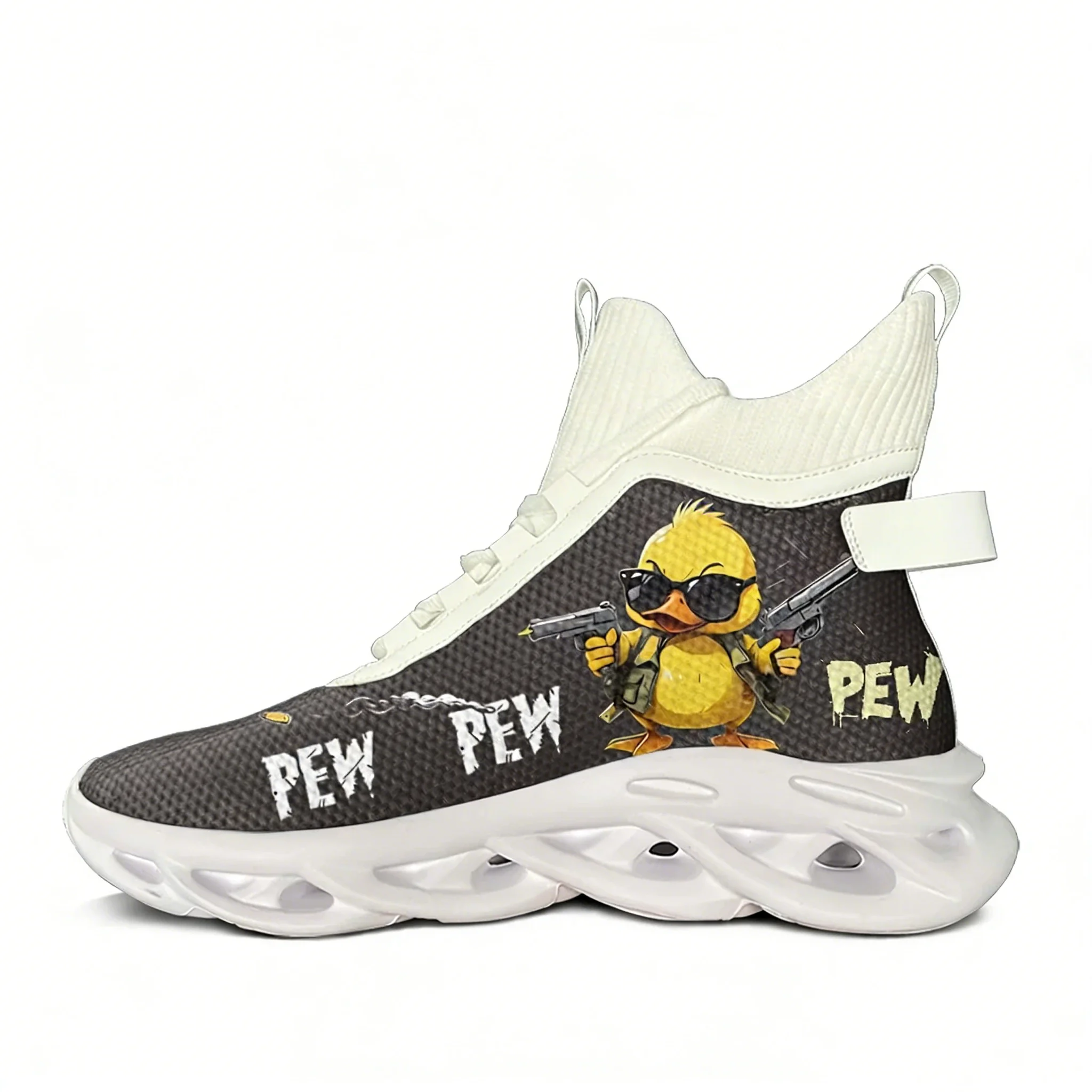 Women'S Shoes Hike - Pew Pew Madafakas Fun Pattern High