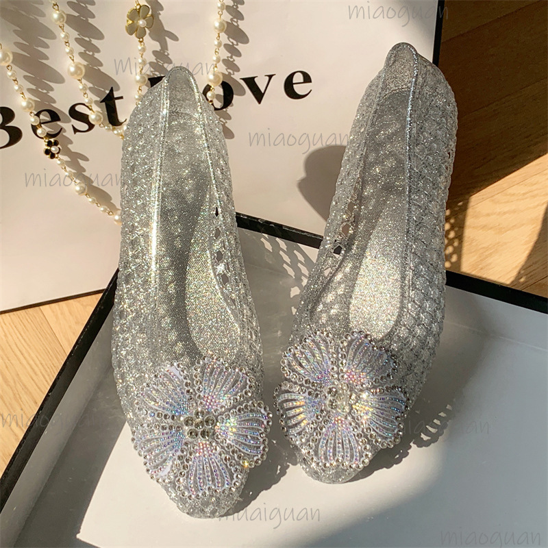 New Crystal Jelly Shoes Sparkl - Jelly Sandal Women review and price