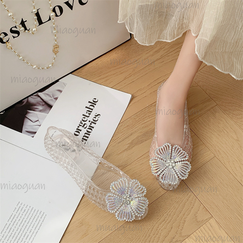 New Crystal Jelly Shoes Sparkl - Jelly Sandal Women review and price