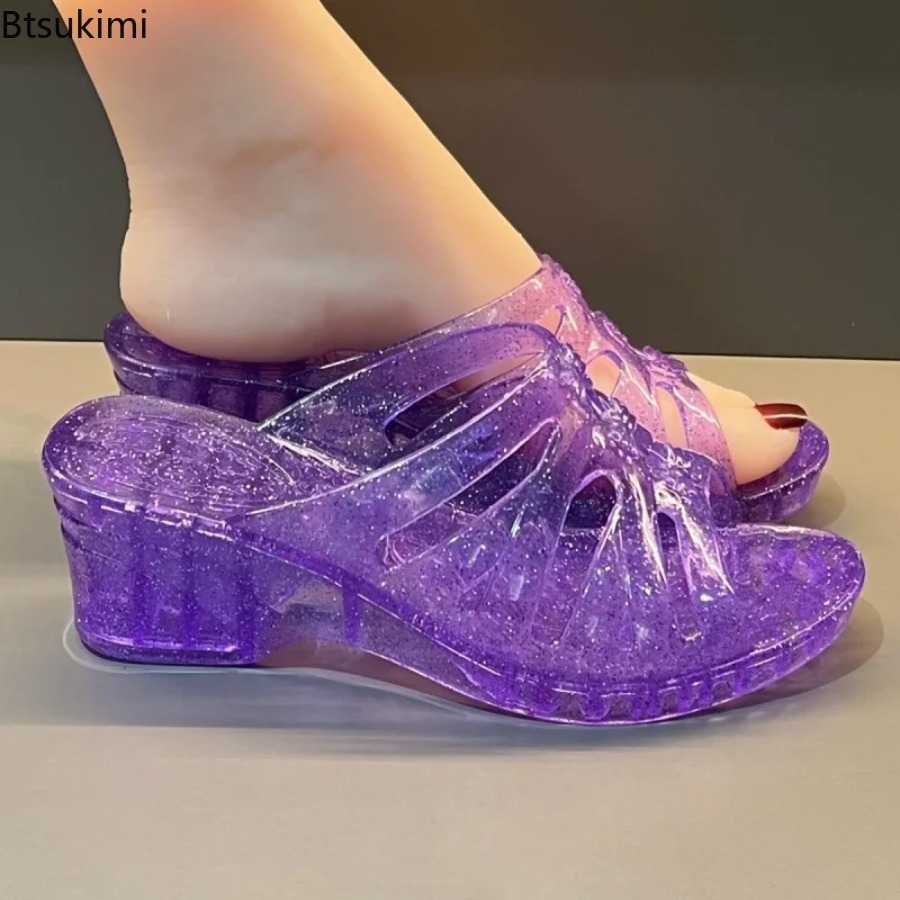 New Summer Women's Slippers We - Jelly Sandal Women review and price