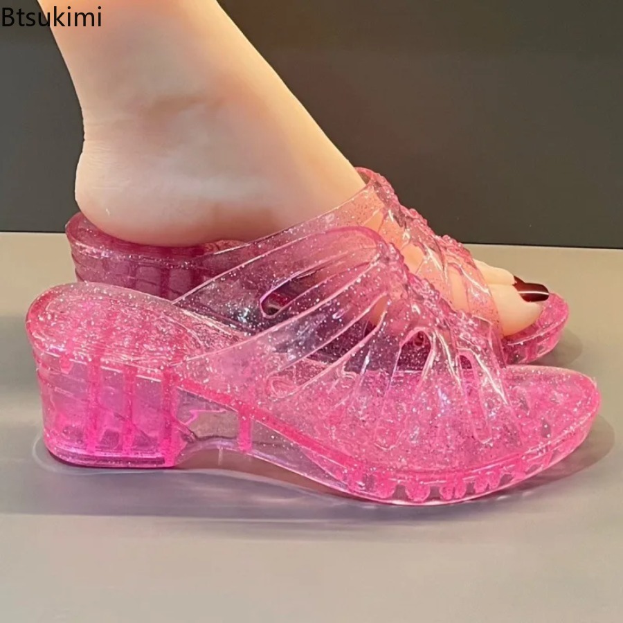 New Summer Women's Slippers We - Jelly Sandal Women review and price