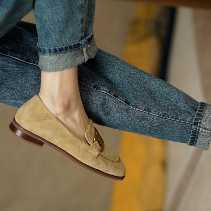 Suede Leather Women Loafers Sp - Kids Shoes Women review and price