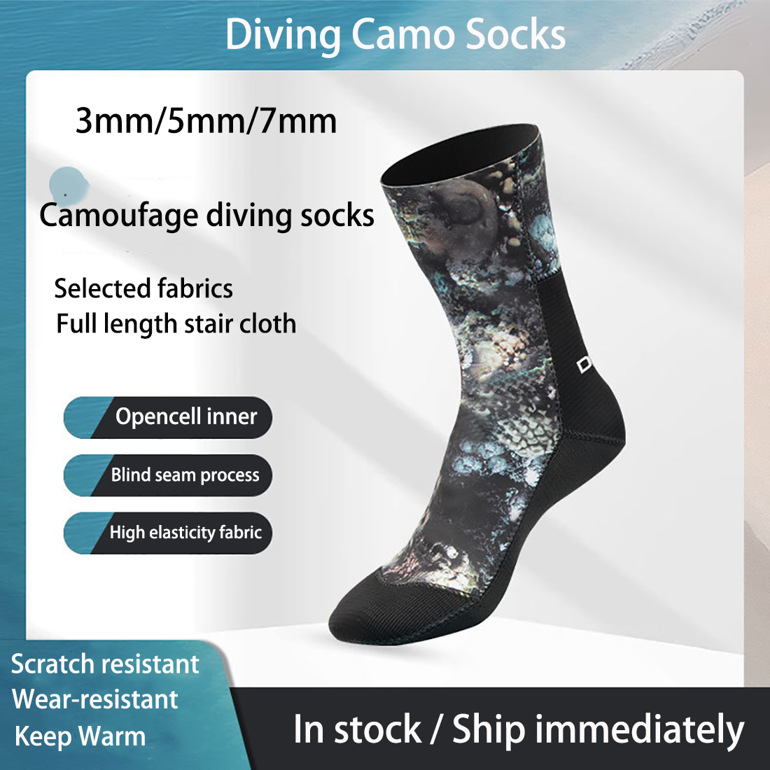 3/5/7mm Neoprene Camo Diving S - Women'S Shoes Neuropathy review and price