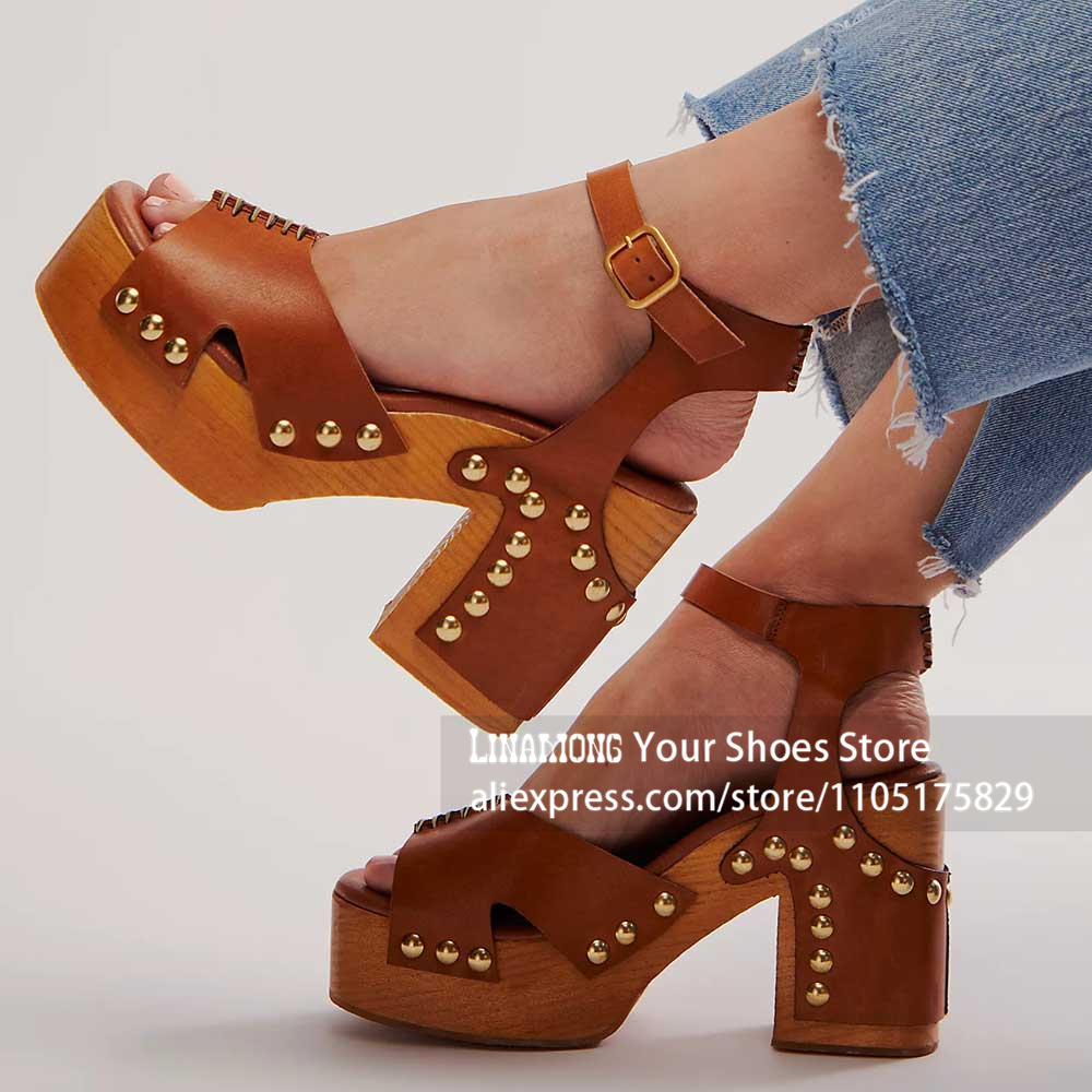Chunky Heel Platform Clog Sand - Women'S Shoes Clogs review and price