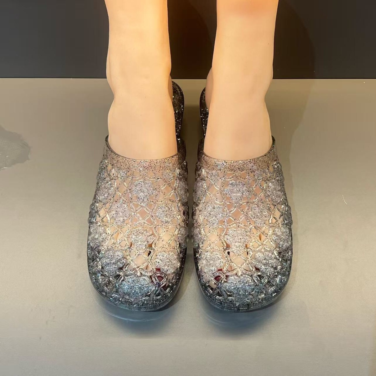 New Sparkling Cut-outs Sandals - Jelly Sandal Women review and price