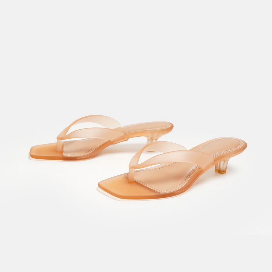 Korean Muted Tone Olive Green  - Jelly Sandal Women review and price