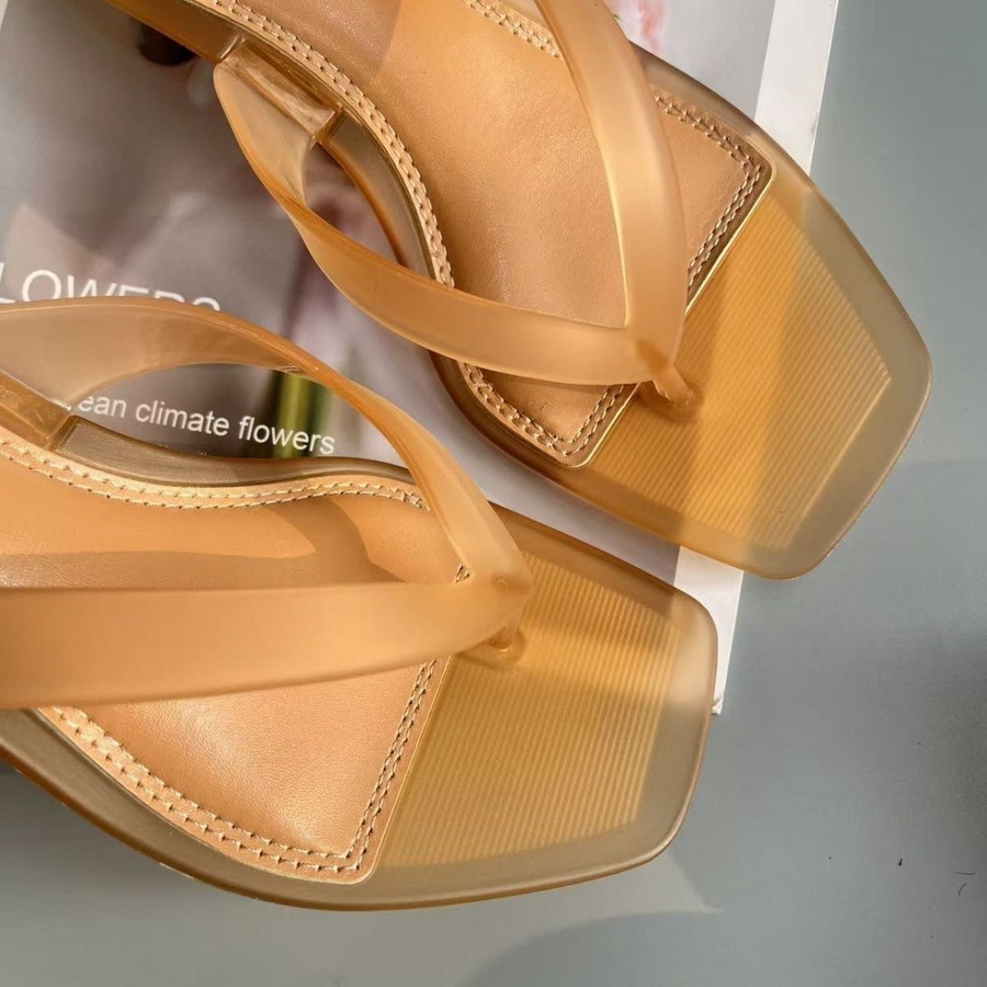Korean Muted Tone Olive Green  - Jelly Sandal Women review and price
