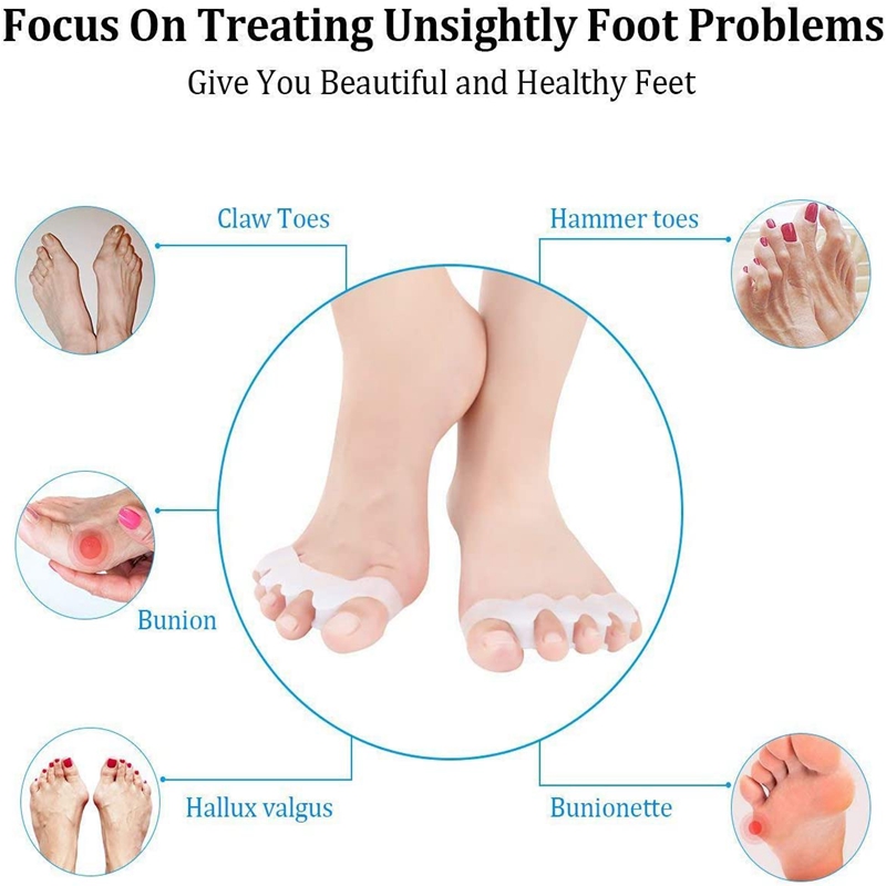 1 Pair Silicone Toe Separators - Women'S Shoes For Bunions review and price