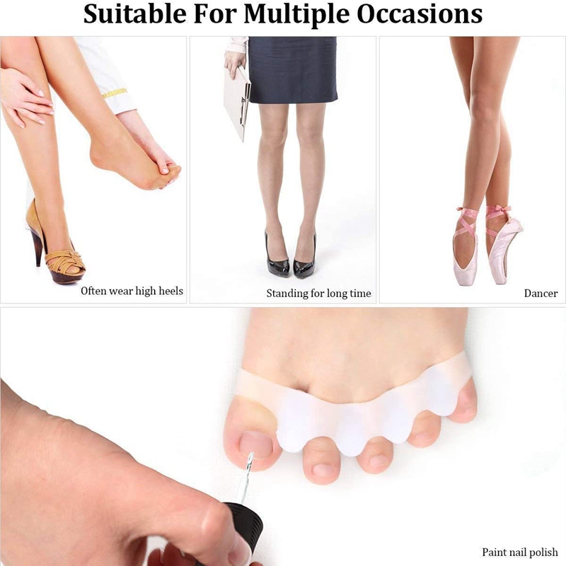 1 Pair Silicone Toe Separators - Women'S Shoes For Bunions review and price